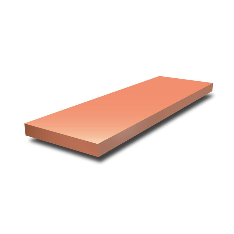 100 mm x 12 mm - Copper Flat Bar