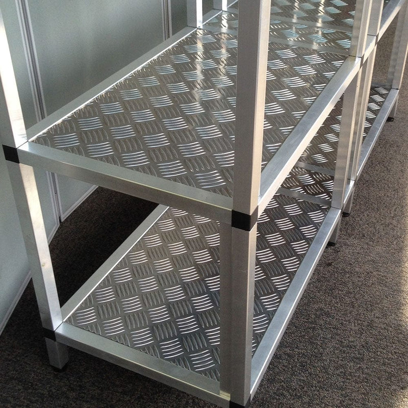 Aluminium Five Bar Treadplate Shelf