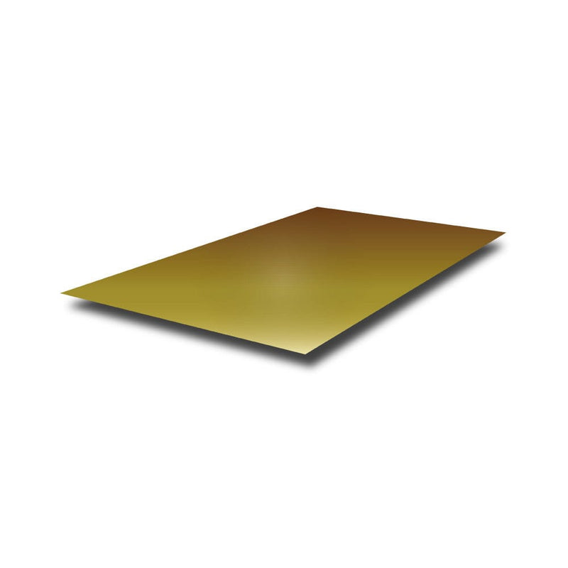 2000mm x 1000mm x 1.5mm - Mirror Polished Brass Sheet